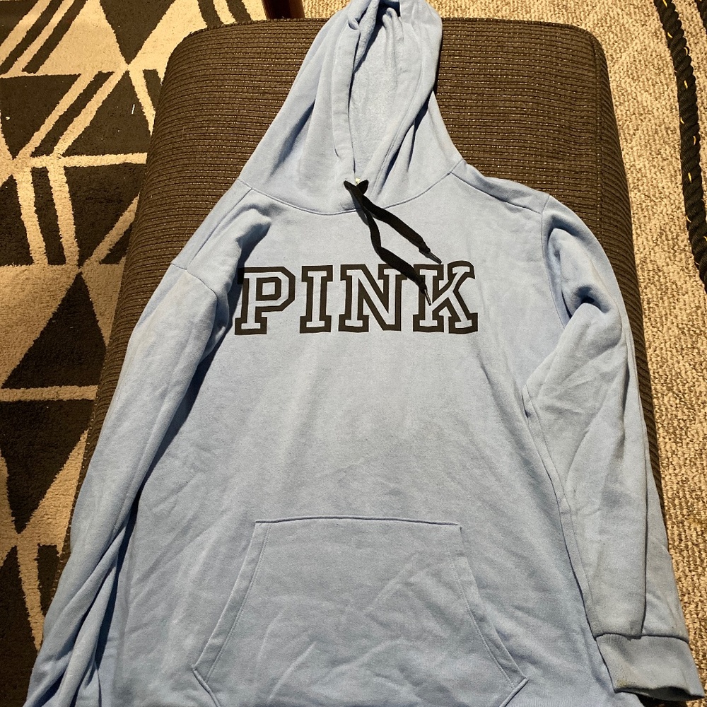 Womens pink hooded sweatshirt
